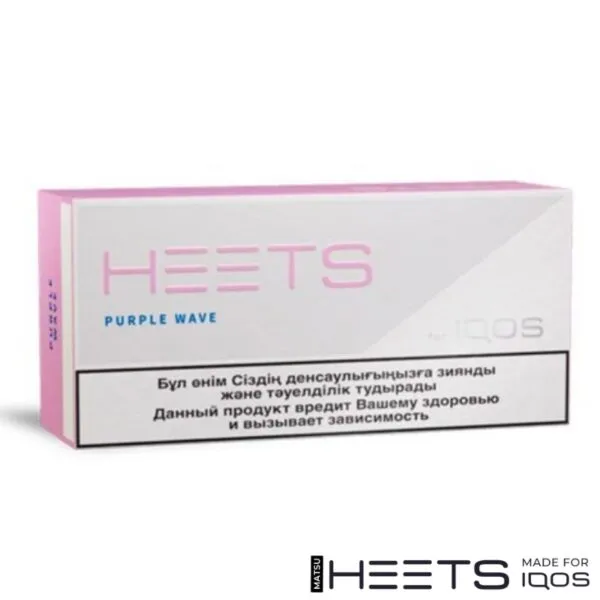 Heets Purple Wave pack, cool menthol with forest berry notes