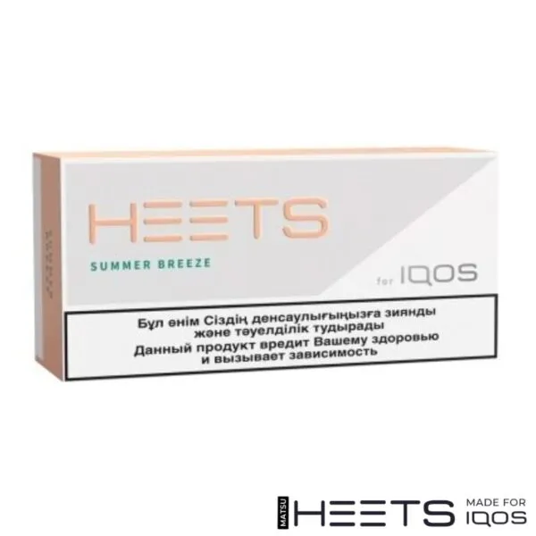 Heets Summer Wave pack, refreshing tobacco with fruity and floral notes