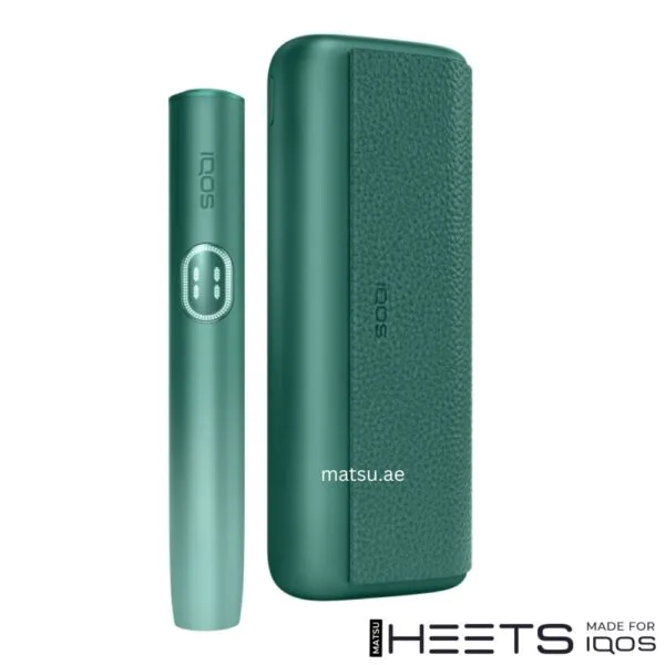 IQOS ILUMA i Prime Aspen Green with the most premium ILUMA i design