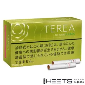 TEREA Bright Menthol Japan pack, cool menthol with fresh green fruit notes