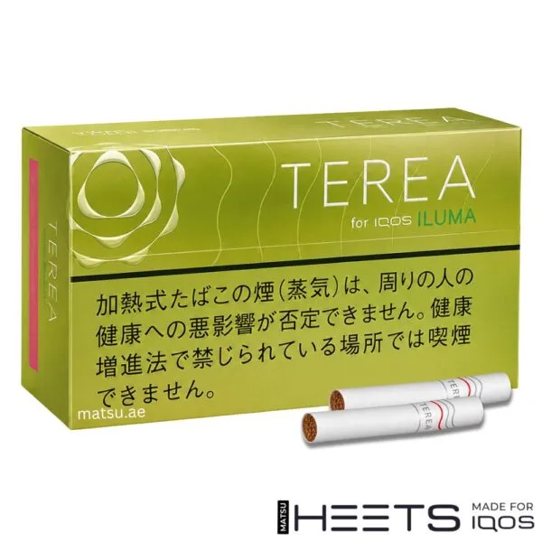TEREA Bright Menthol Japan pack, cool menthol with fresh green fruit notes