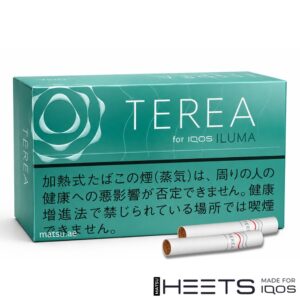 TEREA Mint Japan pack, balanced blend of refreshing mint and tobacco