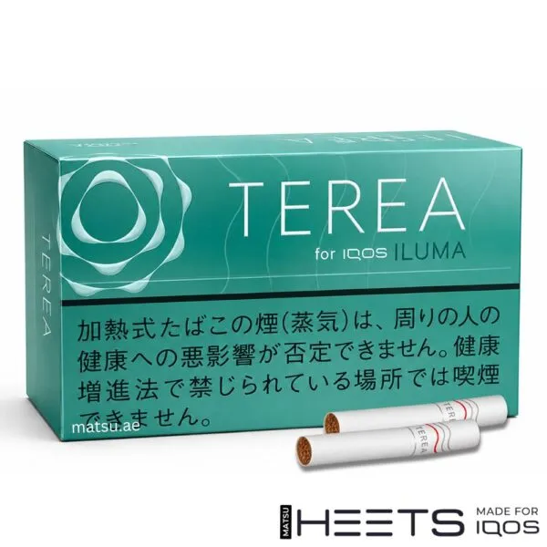 TEREA Mint Japan pack, balanced blend of refreshing mint and tobacco