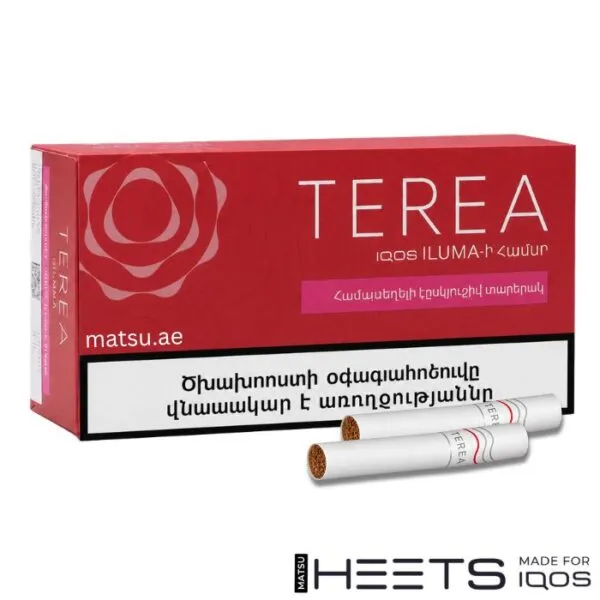 TEREA Sienna Armenia pack, balanced tobacco with woody and tea notes
