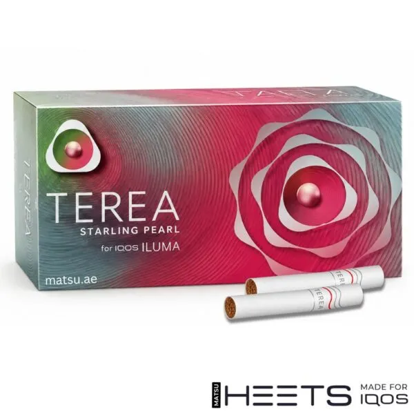 TEREA Starling Pearl Kazakhstan box with capsule and strawberry flavour
